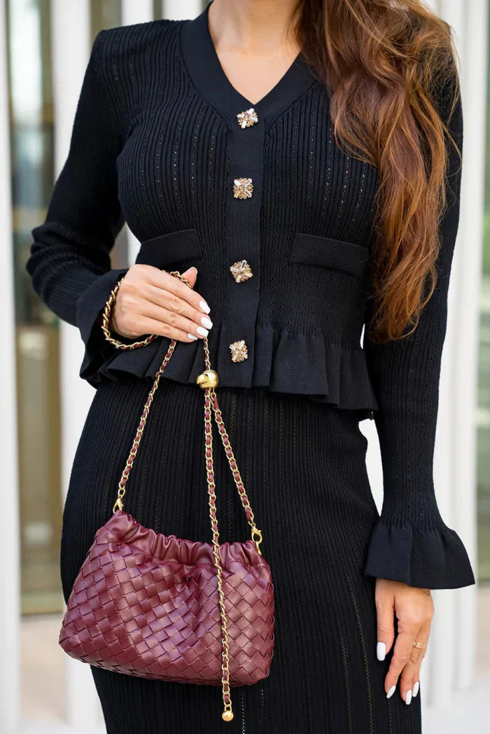Bonnie - V-Neck Knitted Set