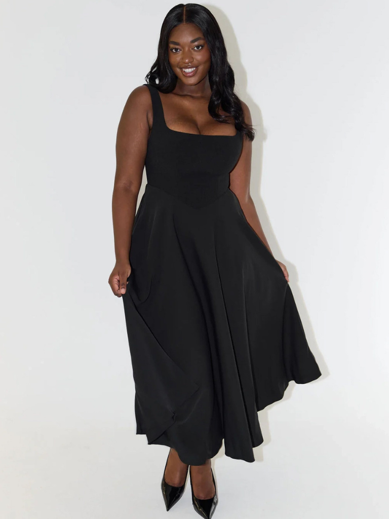 Jade - Anmutiges Midi-Kleid