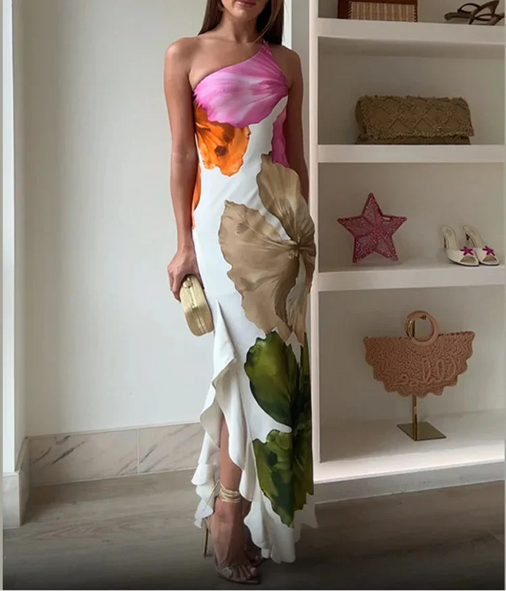 Monique - Elegant Patchwork Maxi Dress