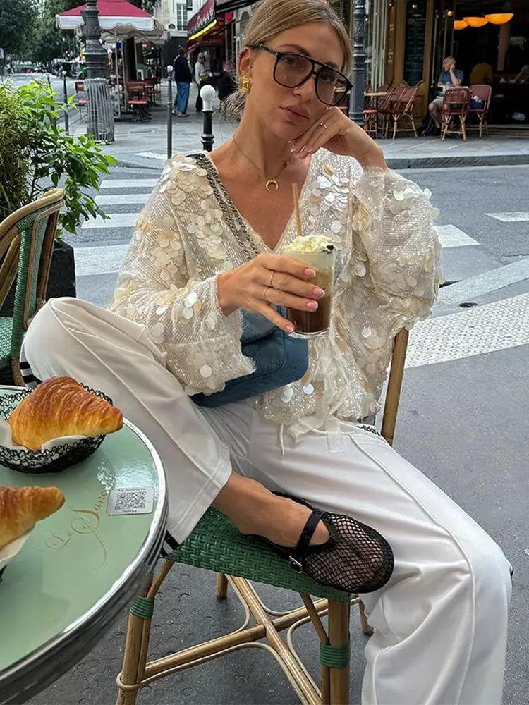 Lorelai | Glamorous Sparkling Blouse