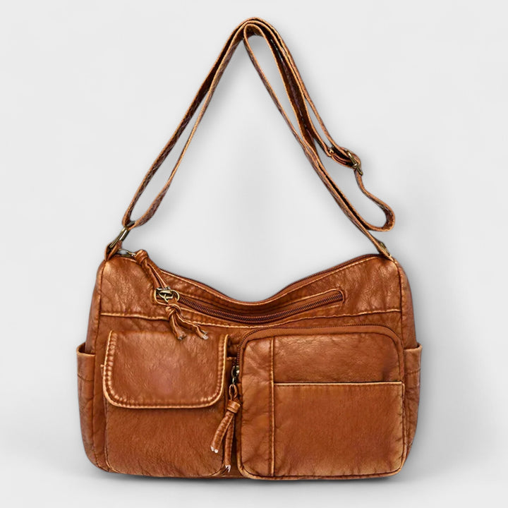 Olivienne - Old School Leather Bag