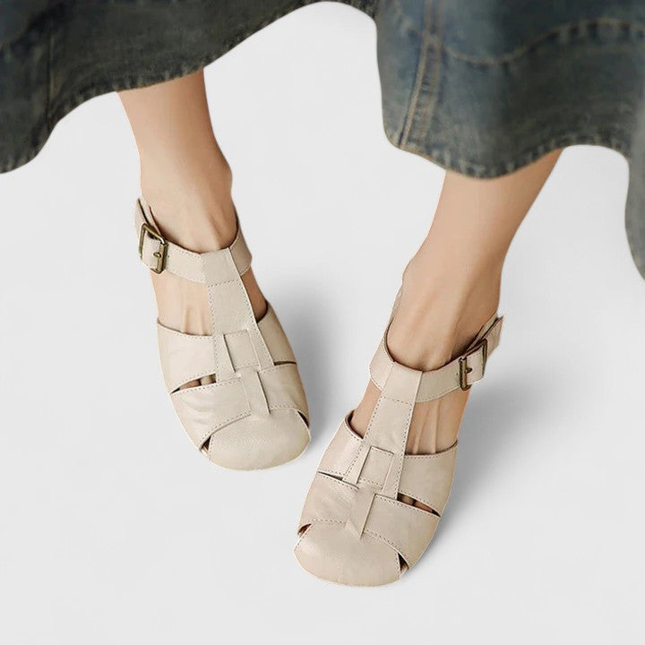 Rhiannon - Cut out leather sandals