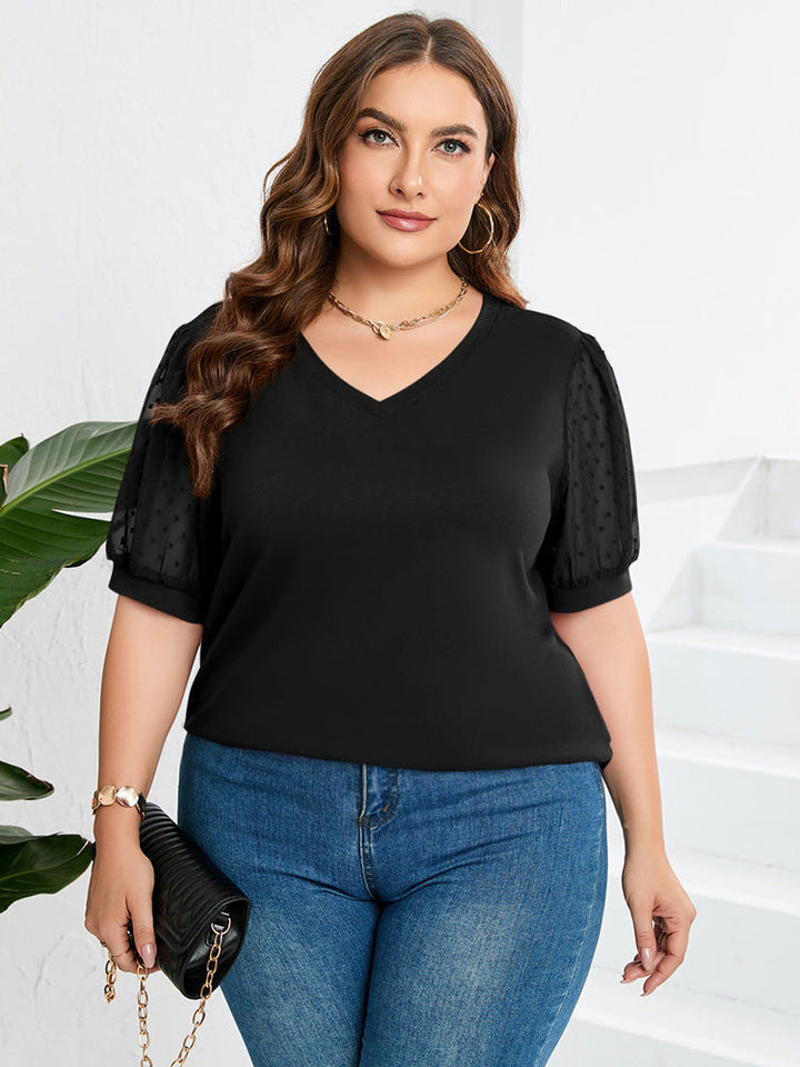 Ayva -  Elegant Puff-Sleeve Top