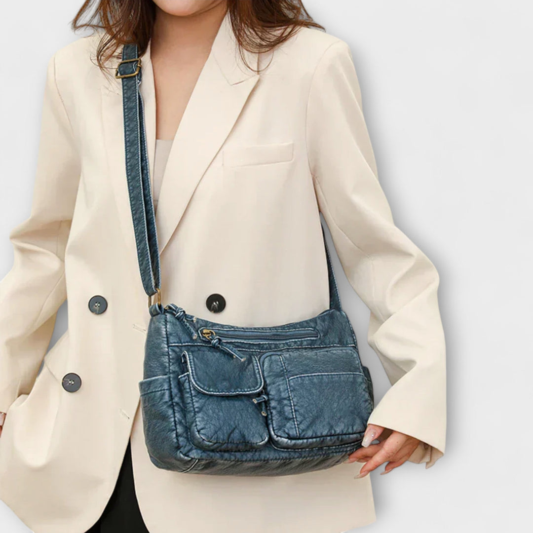 Olivienne - Old School Leather Bag