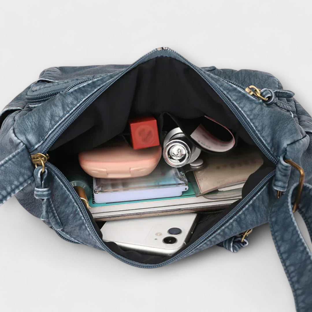 Olivienne - Old School Leather Bag