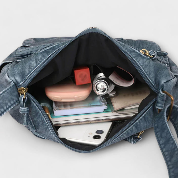 Olivienne - Old School Leather Bag