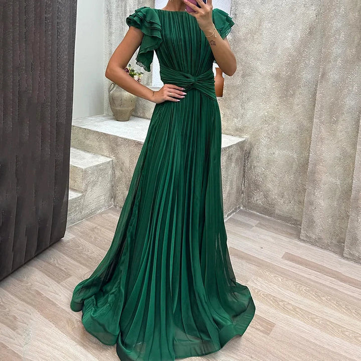 Elyssira - Pleated Evening Gown