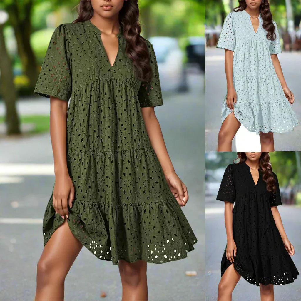 Leona – Elegant Midi Dress