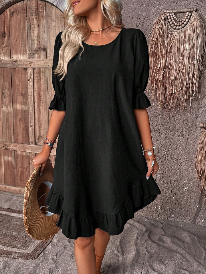 Layali – Timeless Ruffle Midi Dress