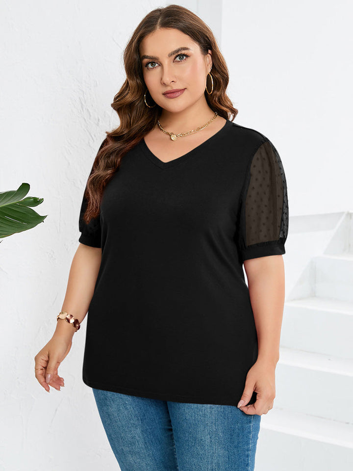 Ayva -  Elegant Puff-Sleeve Top