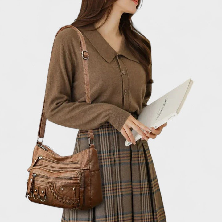 Mariselle - Vintage Inspired Multi-Layer Crossbody Bag