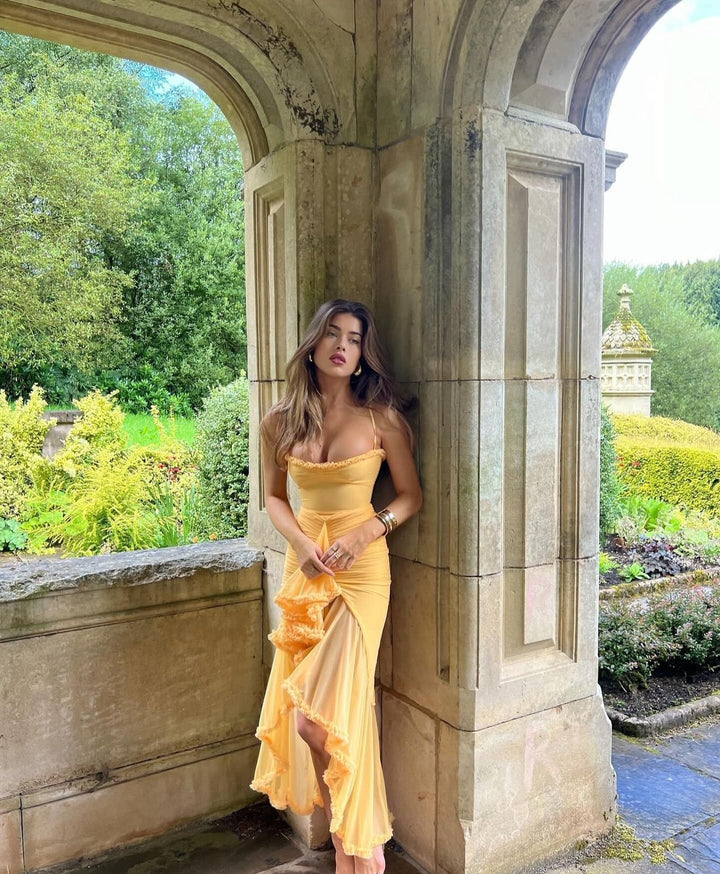 Ruby - Charming Ruffled Gown