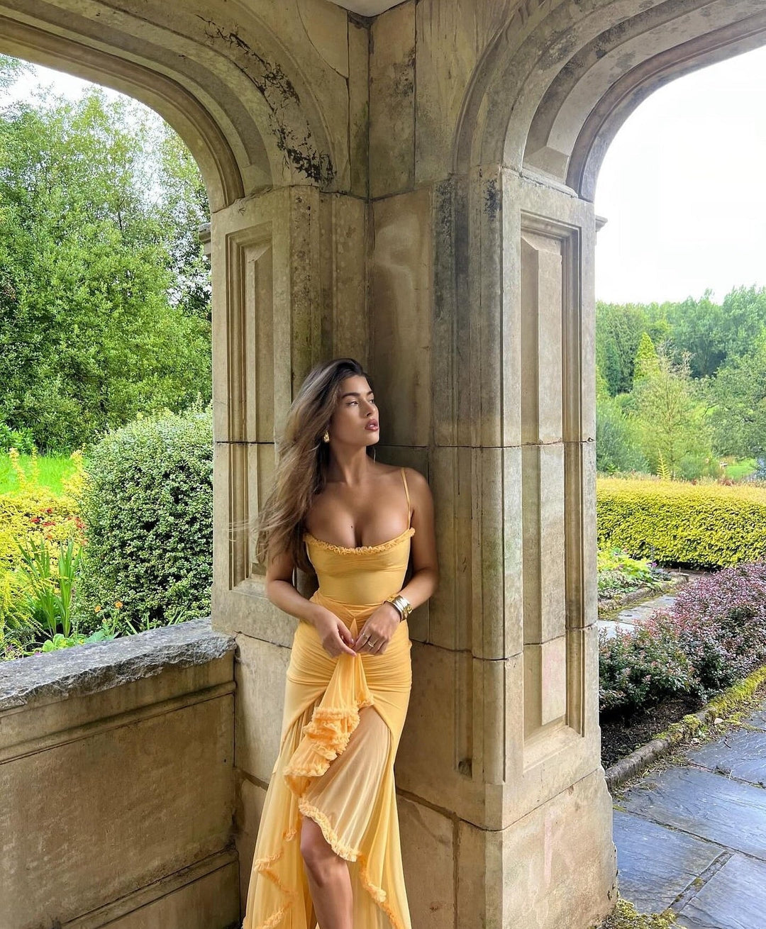 Ruby - Charming Ruffled Gown