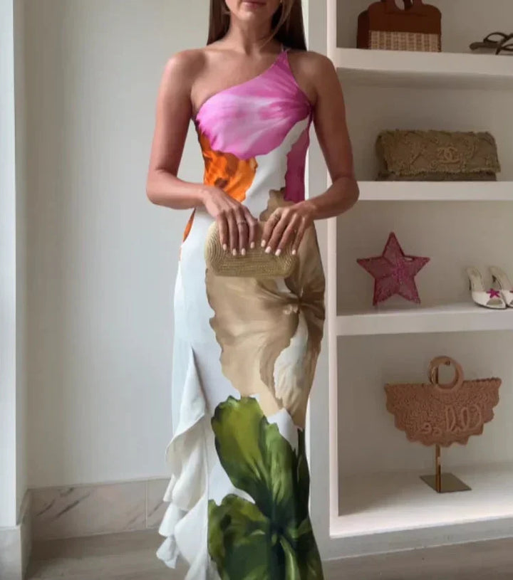 Monique - Elegant Patchwork Maxi Dress
