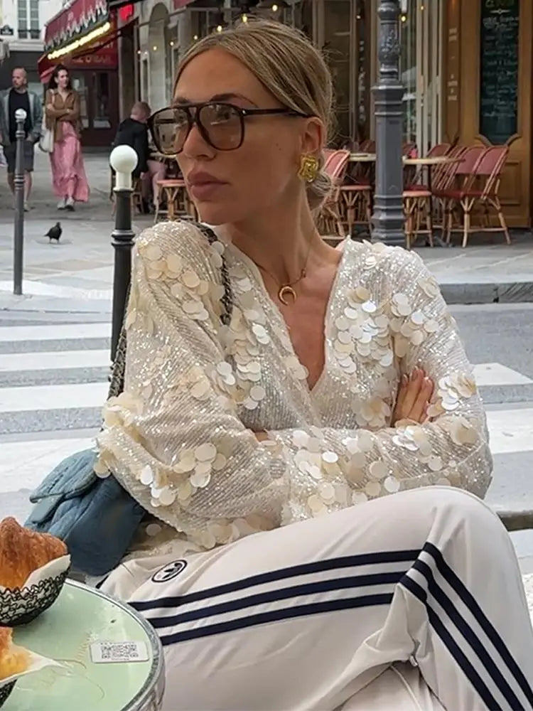 Lorelai | Glamorous Sparkling Blouse