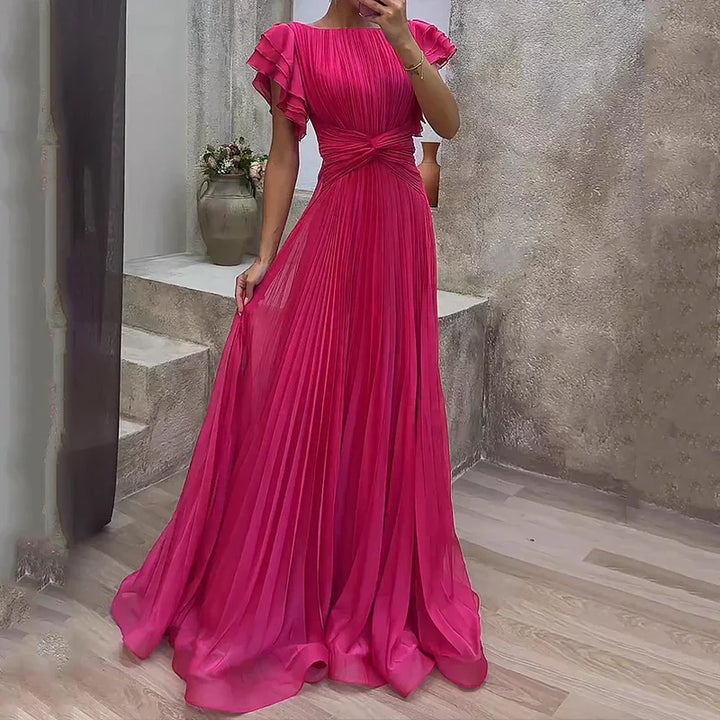 Elyssira - Pleated Evening Gown