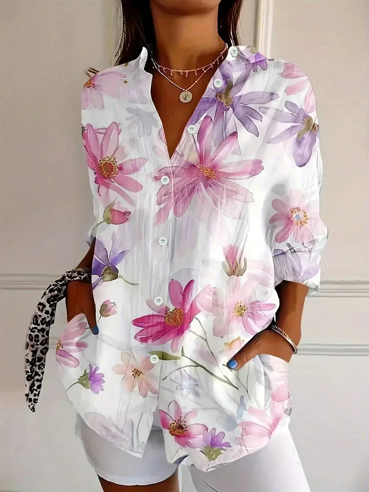 Astrid - Colorful Pattern Blouse