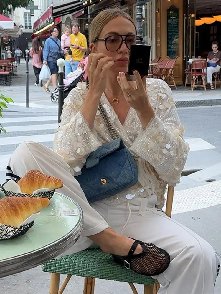 Lorelai | Glamorous Sparkling Blouse