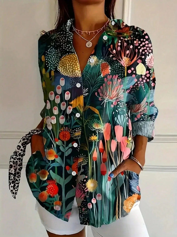 Astrid - Colorful Pattern Blouse