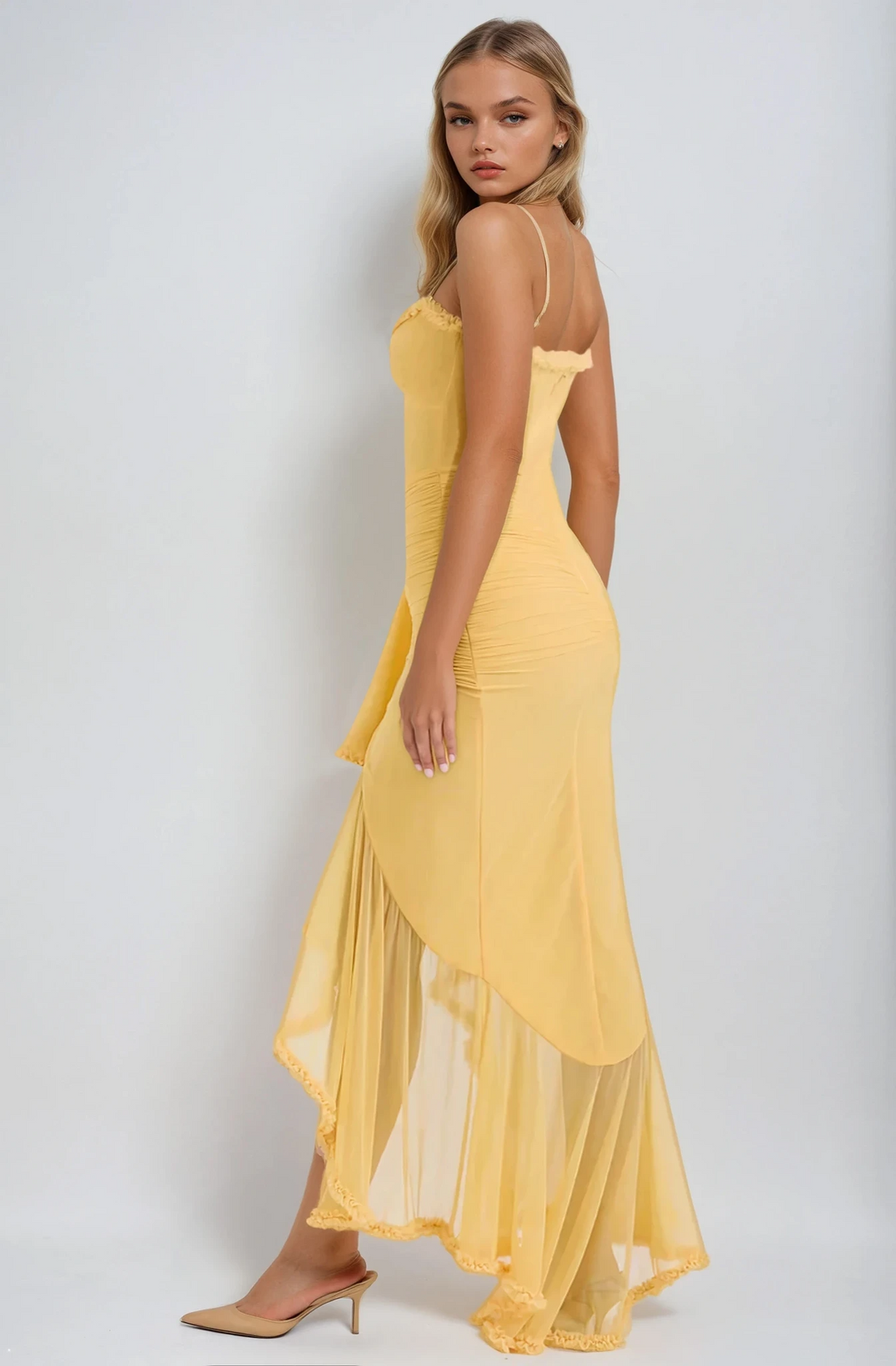 Ruby - Charming Ruffled Gown