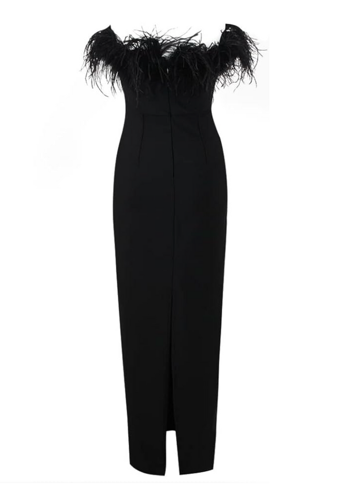 Selyra - Luxurious Feather Dress