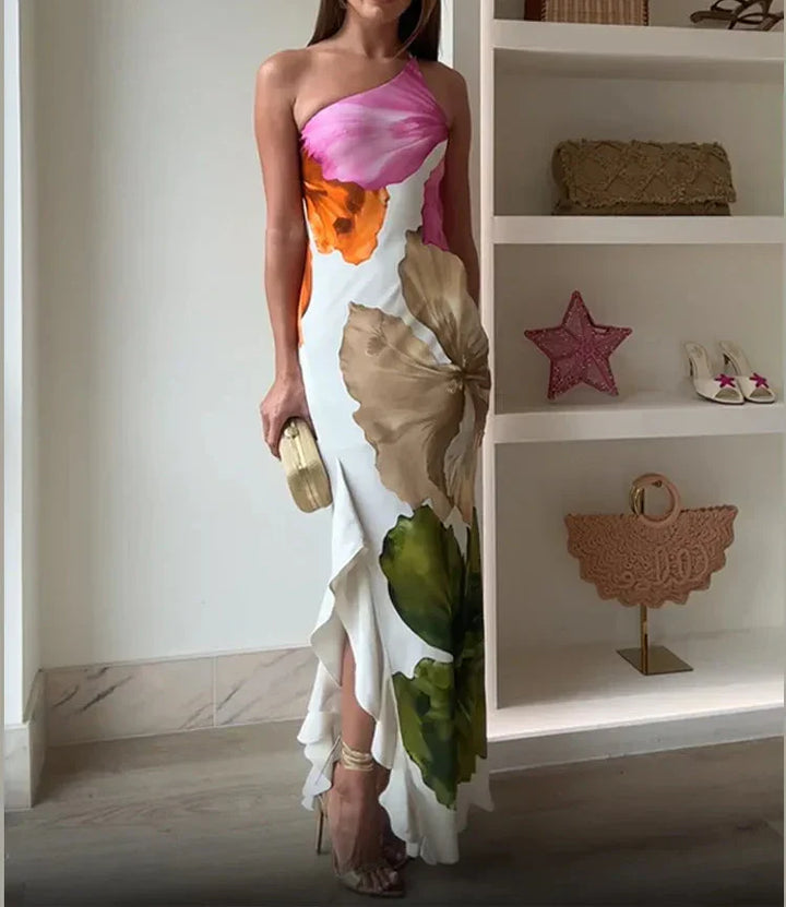 Monique - Elegant Patchwork Maxi Dress