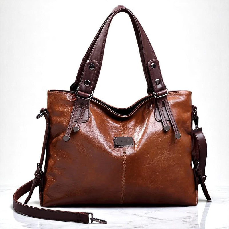 Rielle - Refined Soft Leather Tote Bag
