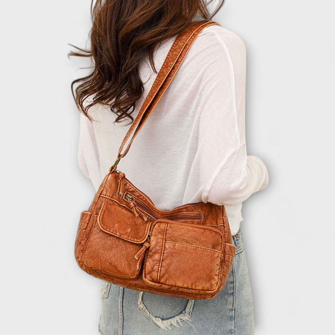 Olivienne - Old School Leather Bag