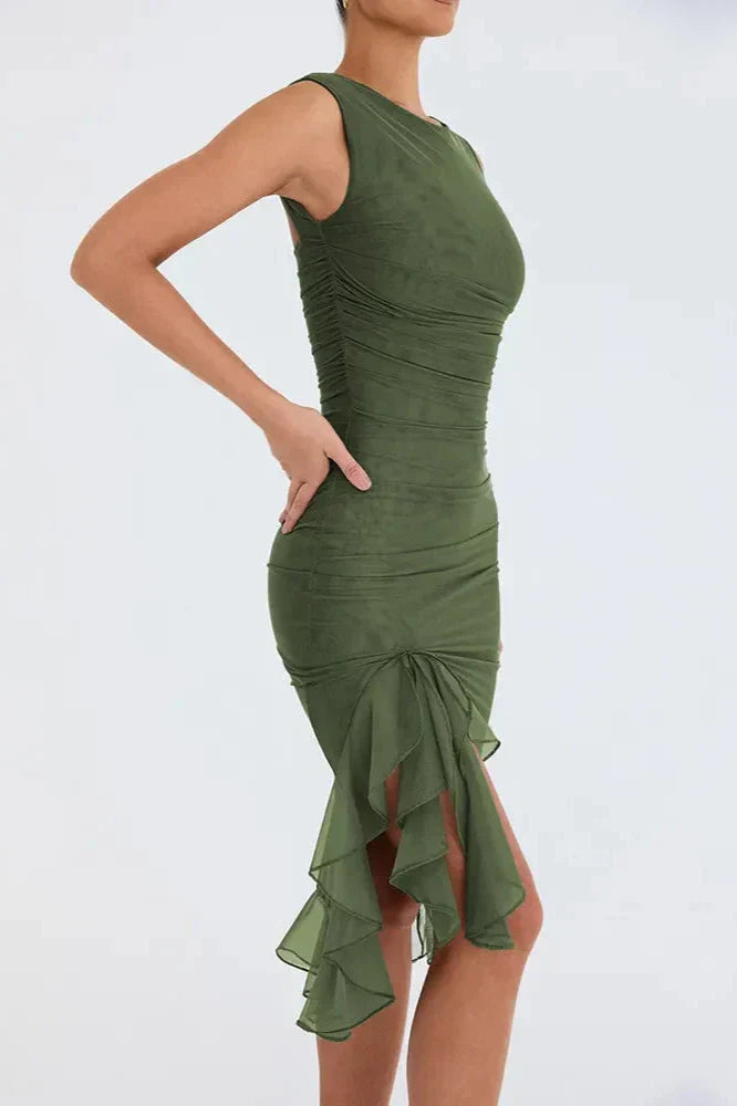 Emilia - Ruffled midi dress