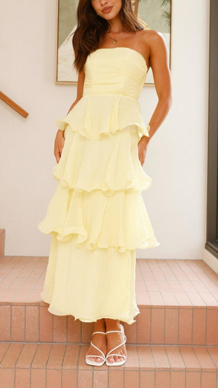 Gwylessa -Tiered Ruffle Maxi Dress