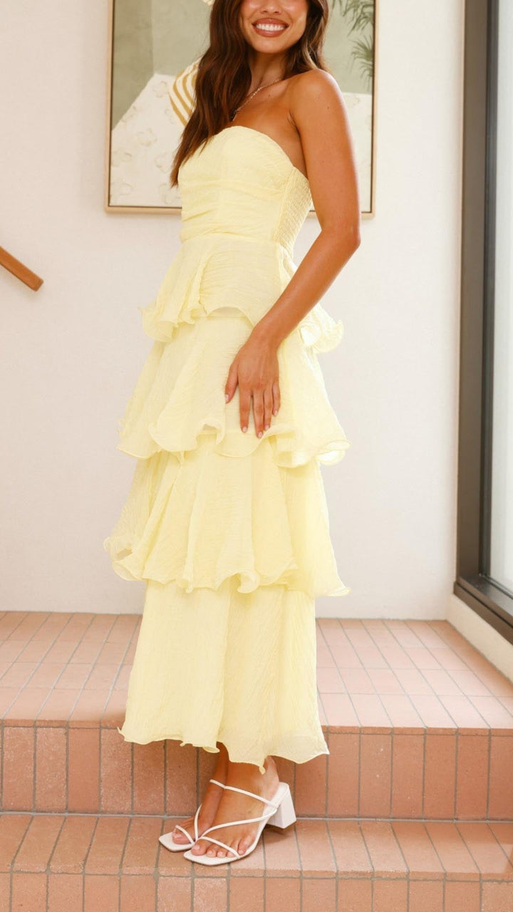 Gwylessa -Tiered Ruffle Maxi Dress