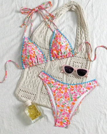 Indigo - Vibrant Lace Neck-Tie Bikini