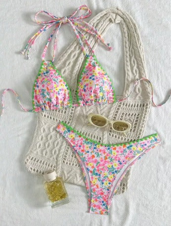 Indigo - Vibrant Lace Neck-Tie Bikini