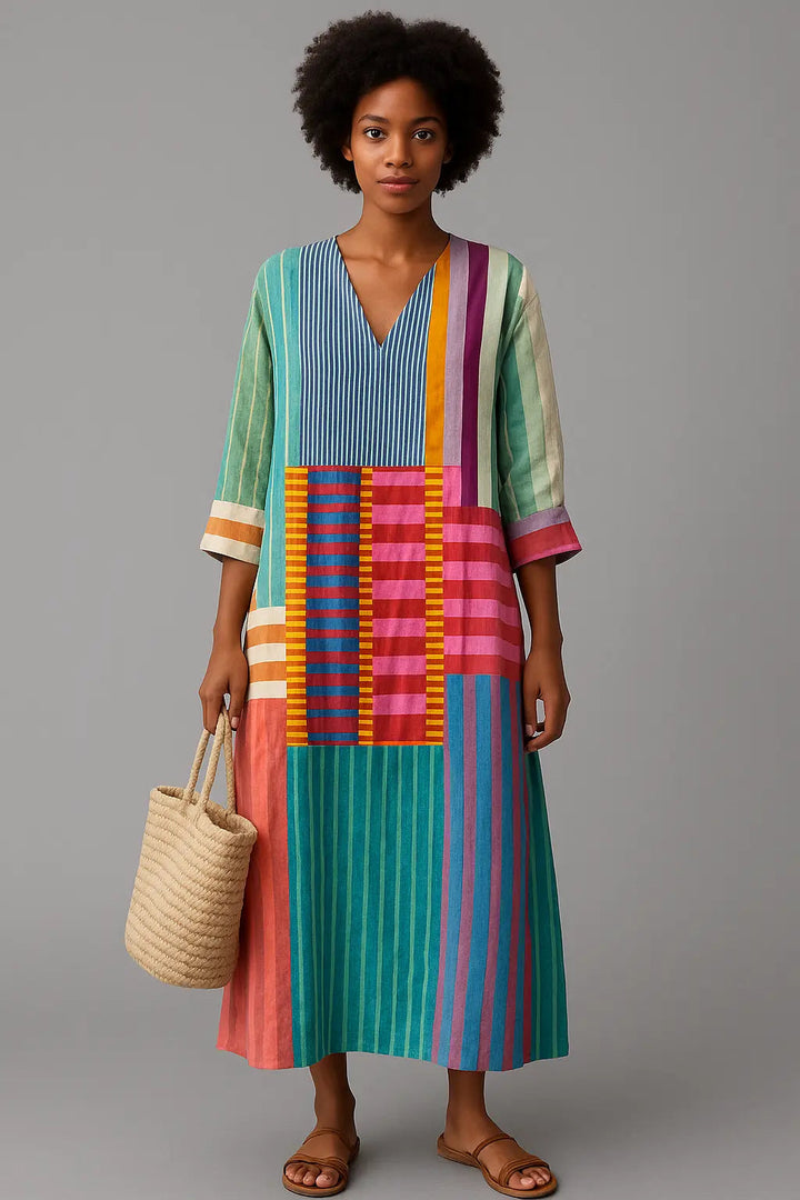 Chloe - Dress with geometric patterns