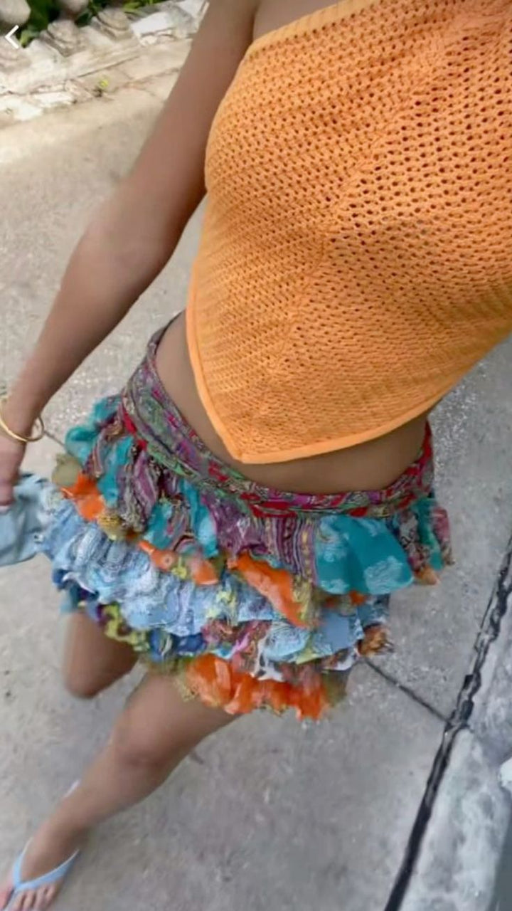 Tatum - Ruffle Mini Skirt