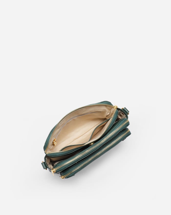 Aelira - Sleek Three Layer Crossbody Bag