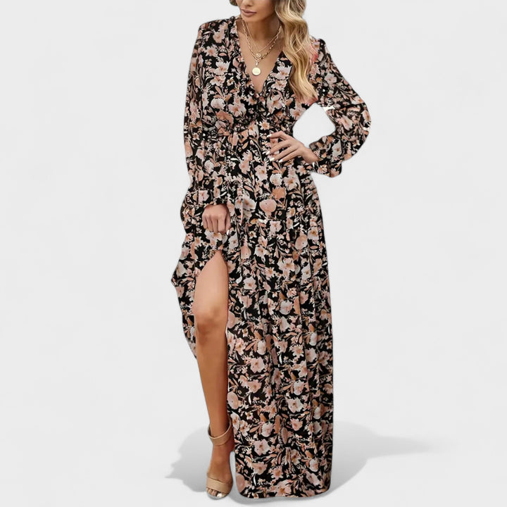 Veanna -  Floral Tiered Maxi Dress
