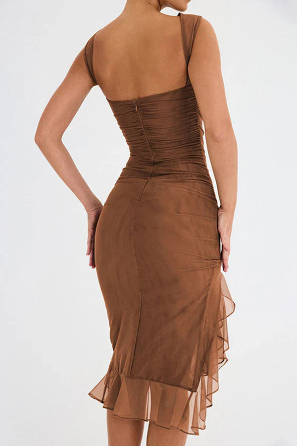 Emilia - Ruffled midi dress