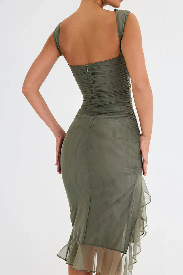 Emilia - Ruffled midi dress