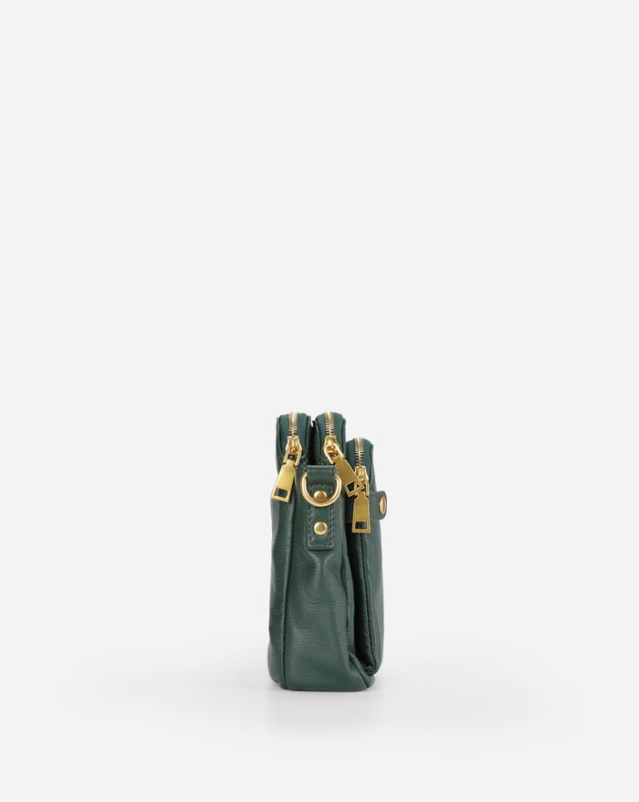 Aelira - Sleek Three Layer Crossbody Bag