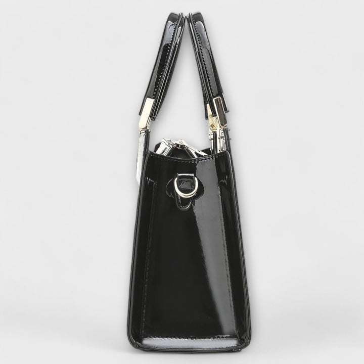 Avalira - Glossy Crocodile Pattern Handbag