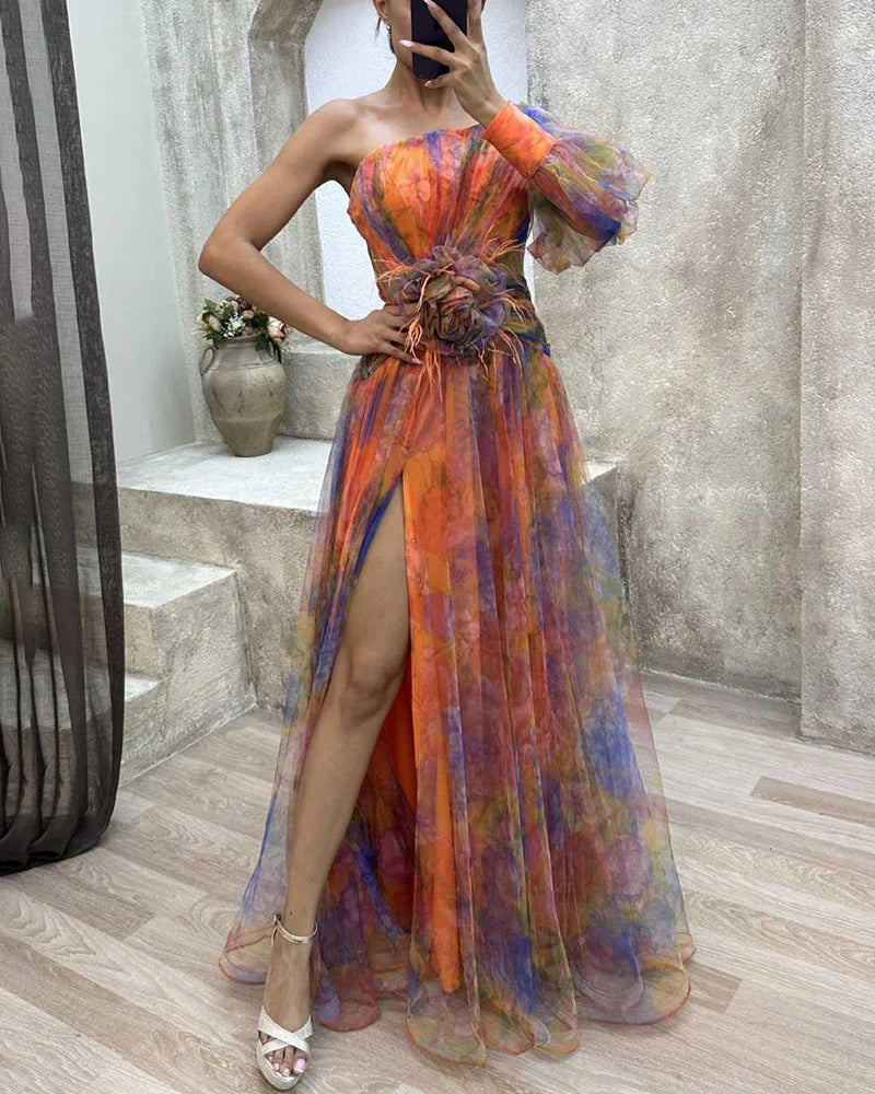 Ava - Elegant Split Dress