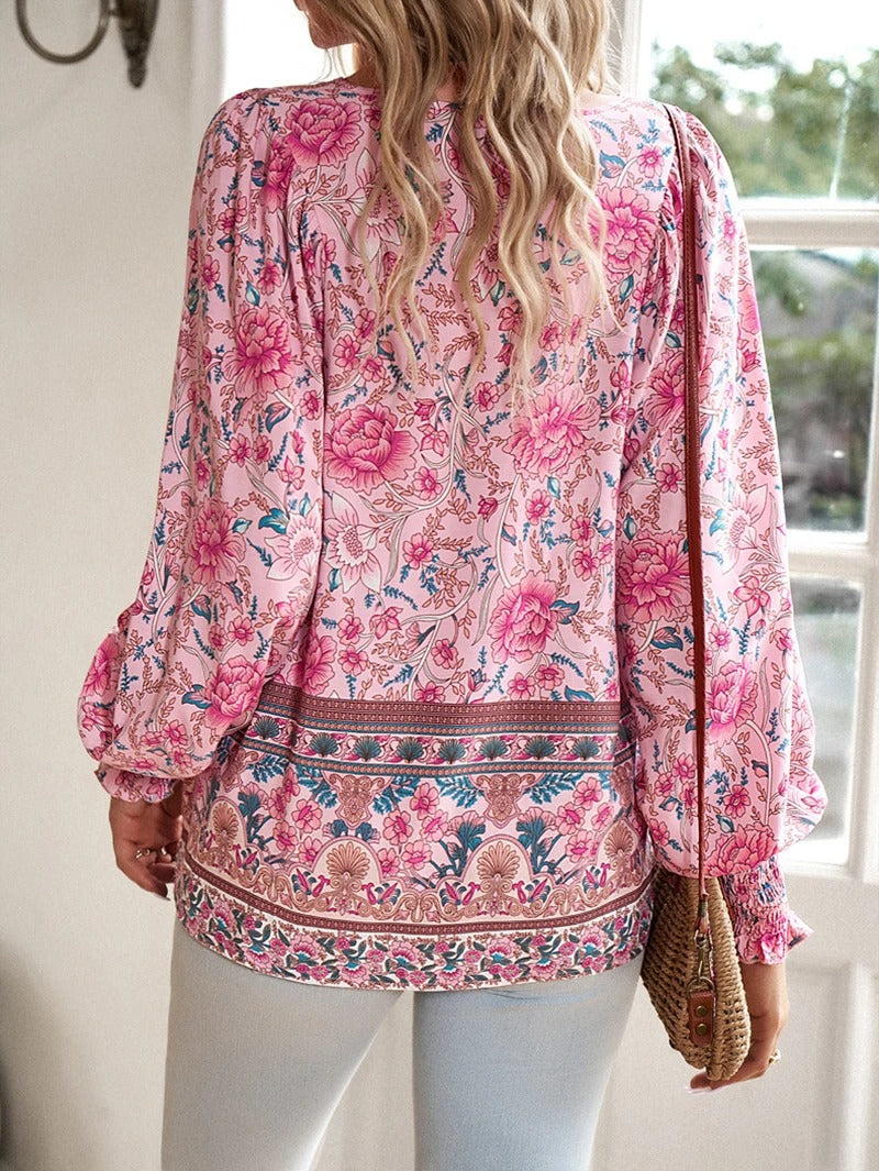 Tova -  Summer Floral Top