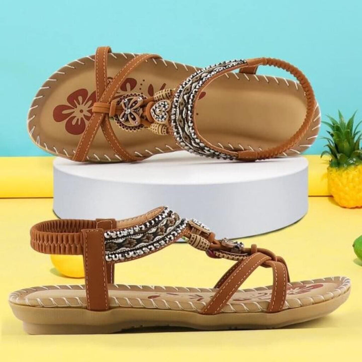 Amavine - Sandals with Elastic Band & Soft Platform