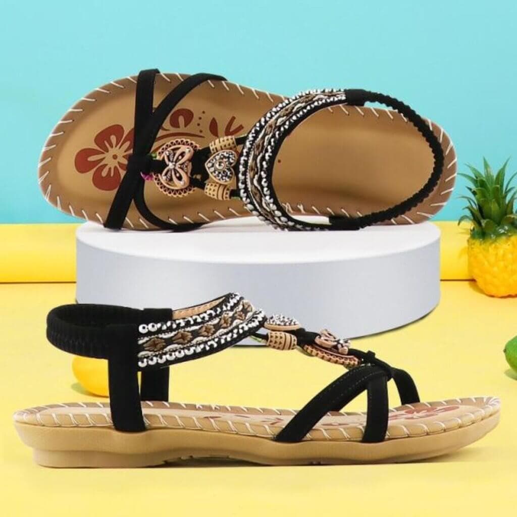 Amavine - Sandals with Elastic Band & Soft Platform