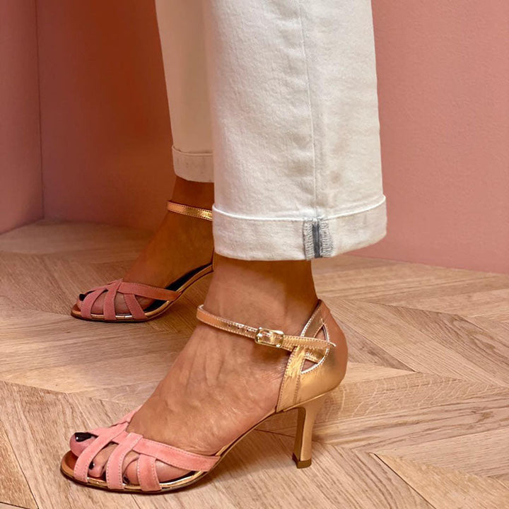 Mercy - Elegant open-toe sandals with stiletto heels for a sophisticated style