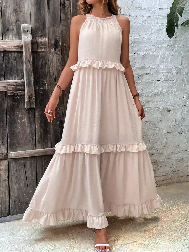 Esmara - Halter Ruffle Maxi Dress