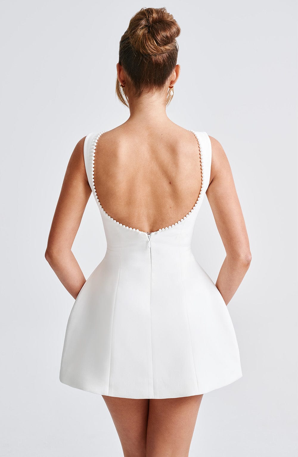 Ivy - Pearl Bow Mini Dress