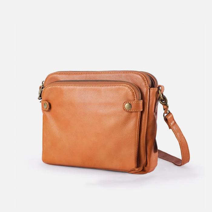 Aelira - Sleek Three Layer Crossbody Bag