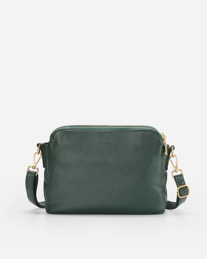 Aelira - Sleek Three Layer Crossbody Bag